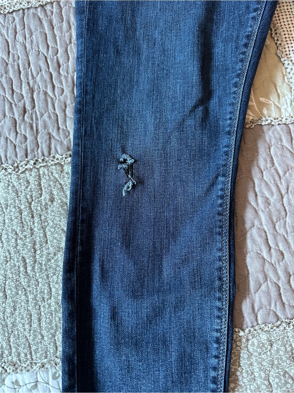 Women’s Denver Hayes Mia Dark Indigo Skinny Jeans Mid-Rise 14x28 - Picture 6 of 9